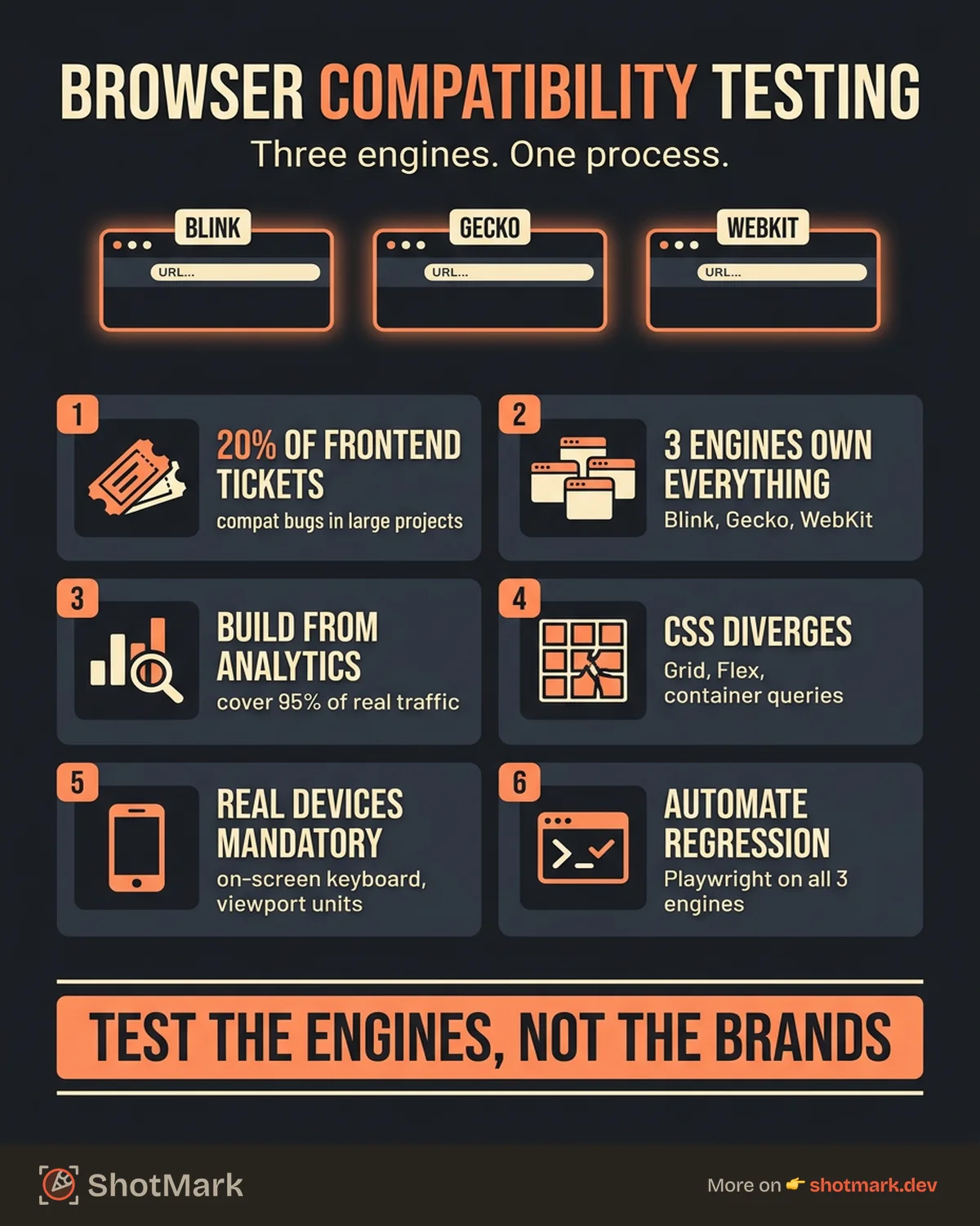 Browser Compatibility Testing for Modern Web Apps infographic