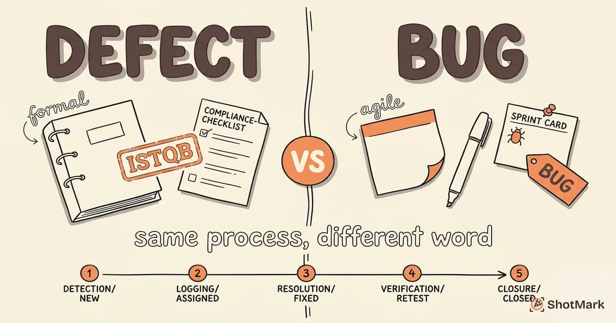 Defect Life Cycle vs Bug Life Cycle