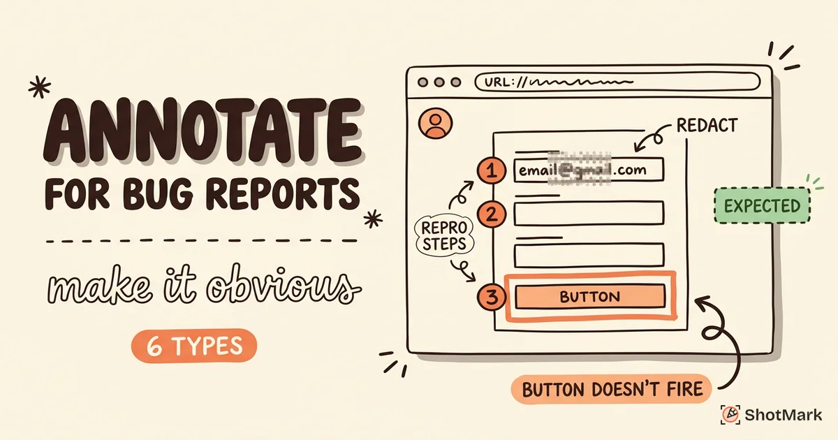 How to Annotate Screenshots for Bug Reports