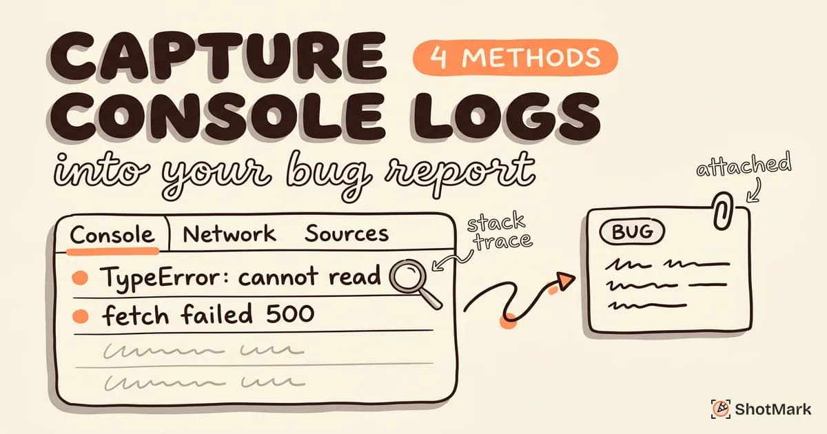 How to Capture Console Logs for Bug Reports