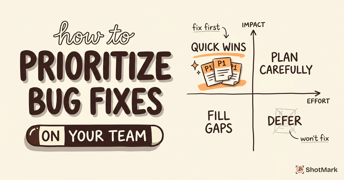 How to Prioritize Bug Fixes on Your Team