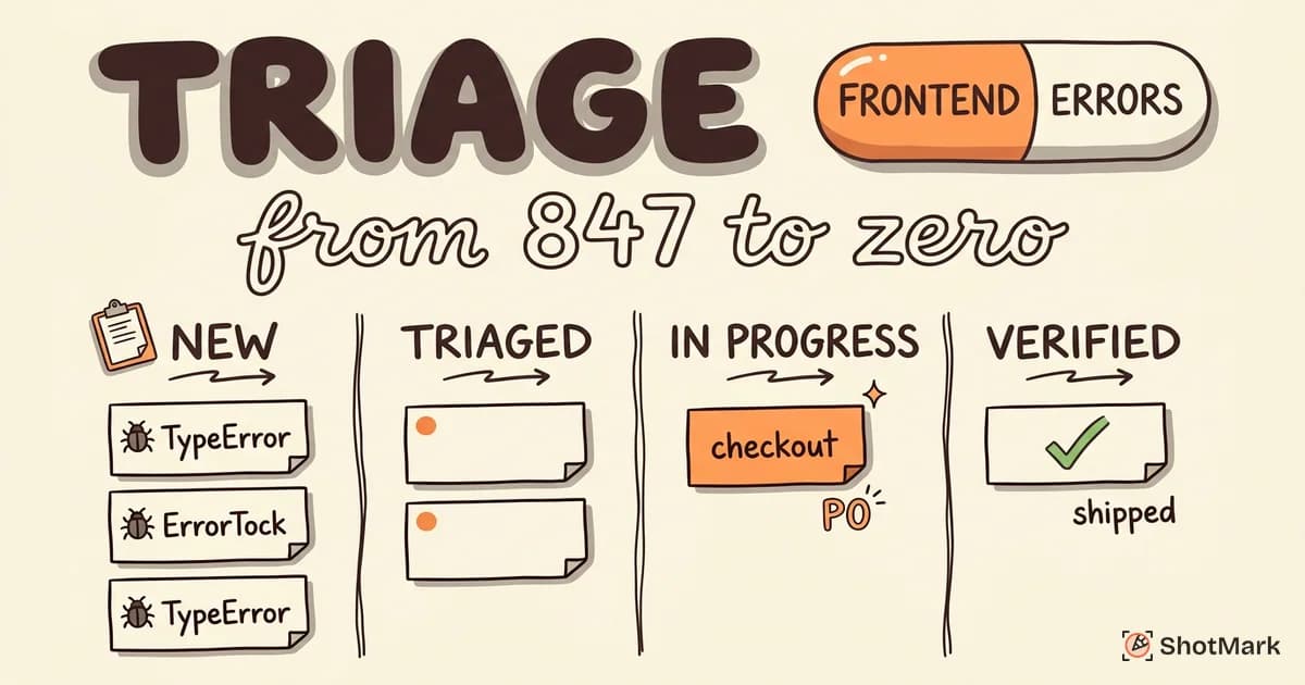 How to Triage Frontend Errors: A Team Workflow That Works