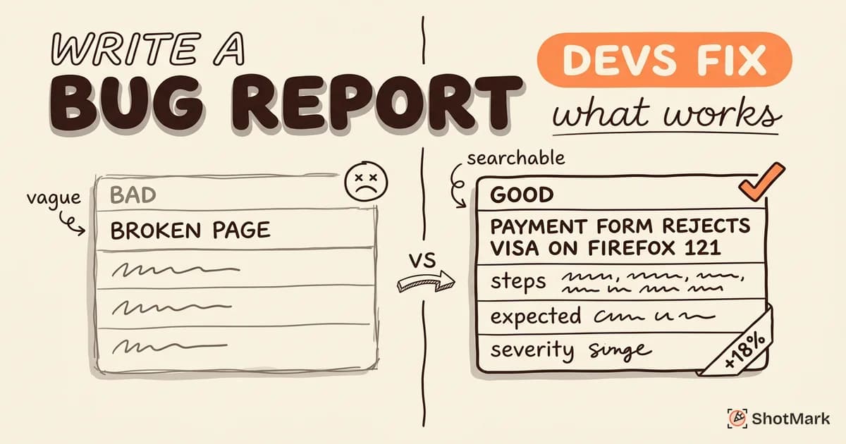 How to Write a Bug Report Developers Actually Fix