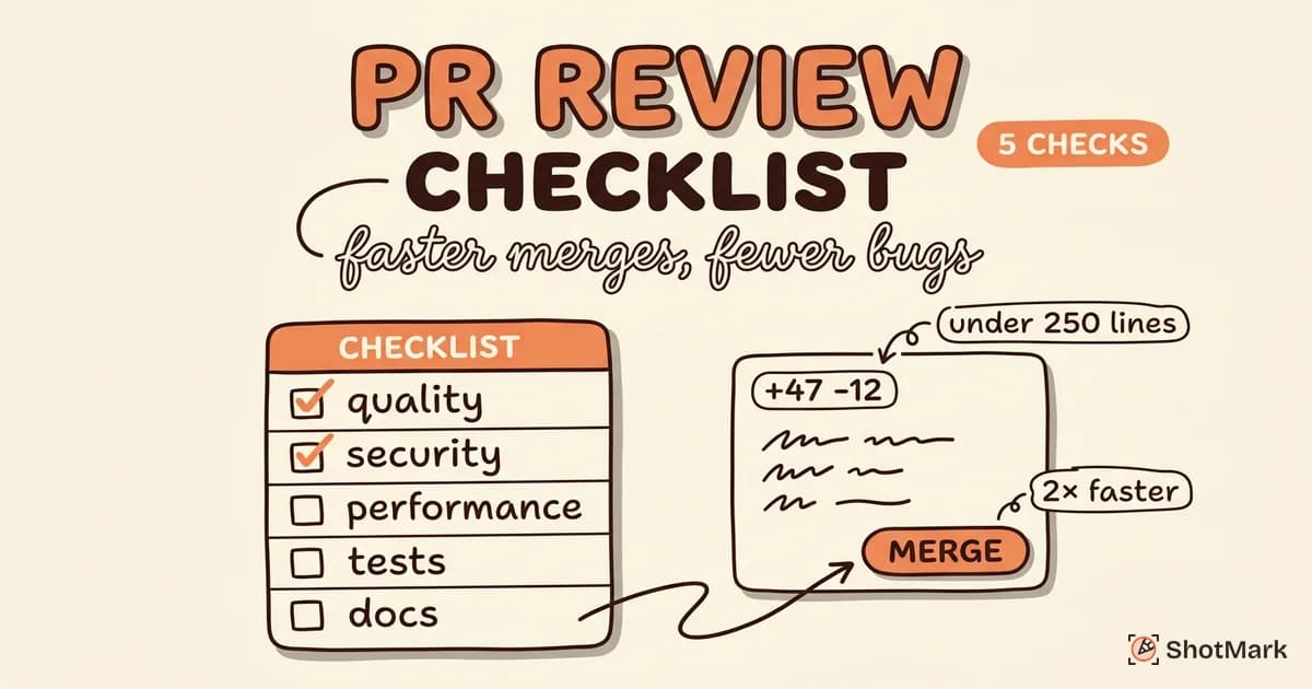 Pull Request Review Checklist for Faster Merges