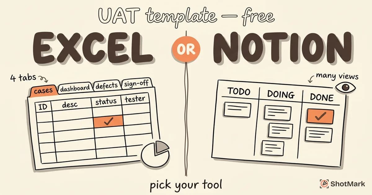User Acceptance Testing Template: Free Downloads for Excel and Notion